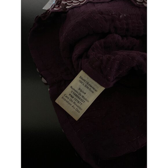 ALICE + OLIVIA Sequin Peplum Top Berry NWT size Small - Picture 13 of 13